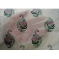 thumbnail image 4 of oneOone Cotton Silk Fabric Leaves & Floral Block Printed Craft Fabric BTY 42 Inch Wide, 4 of 4