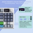 thumbnail image 3 of ATTACK SHARKR K86 Wireless Mechanical Keyboard Apex Pro TKL 75%, 2.4G/Bluetooth/USB-C Wired Gaming Keyboard M75, Gasket Mount with TFT Color Display & Knob, RGB Backlit, Hot Swappable Linear Switch, 3 of 9