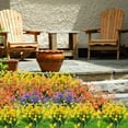 thumbnail image 4 of Künstliche Blumen, 4er-Pack, UV-beständig, grüne Sträucher, Pflanzen, drinnen und draußen, zum Aufhängen, Pflanzgefäß, Dekoration für Haus und Garten (Herbstrot), 4 of 6