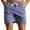 Light Blue, variant on VERUGU Mens Shorts Casual Fashion Multi-pocket Cotton Sports Elastic Mid-waist Lace-up Shorts Army Green S