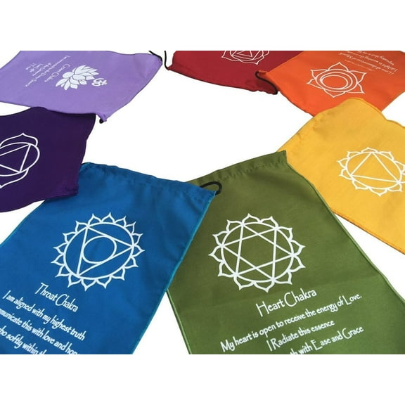Large Seven Chakra Prayer Flags