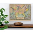 thumbnail image 3 of A New Yorker’s Idea America 1935 Vintage Cartoon USA Map Wall Art Funny New York City View Geography Illustration Retro Americana Decor Office Den Lounge Man Cave 28x36 Stretched Canvas Ready to Hang, 3 of 8