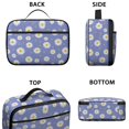thumbnail image 3 of Daisy Pioneer Flower Purple Pattern Insulated Lunch Bag Teens,Bento School Lunch Bag for Teens for Work,Picnic or Travel 10.6x7.7x4.3 Inches,12 Can Capacity, 3 of 6