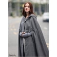 thumbnail image 4 of Fortune Cape Longue pour Femmes, Manteau d'Hiver Chaud à Capuche, Poncho Cardigan Coupe-Vent, 4 of 7