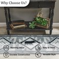 thumbnail image 5 of Park Designs Southwestern Rustic Silver Hooked Indoor Rug Runner 2' x 6', 5 of 5