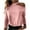 Pink, variant on Womens Long Sleeve Fashion Casual Solid Color Long Sleeve Off-The-Shoulder T Shirt Blouse Casual