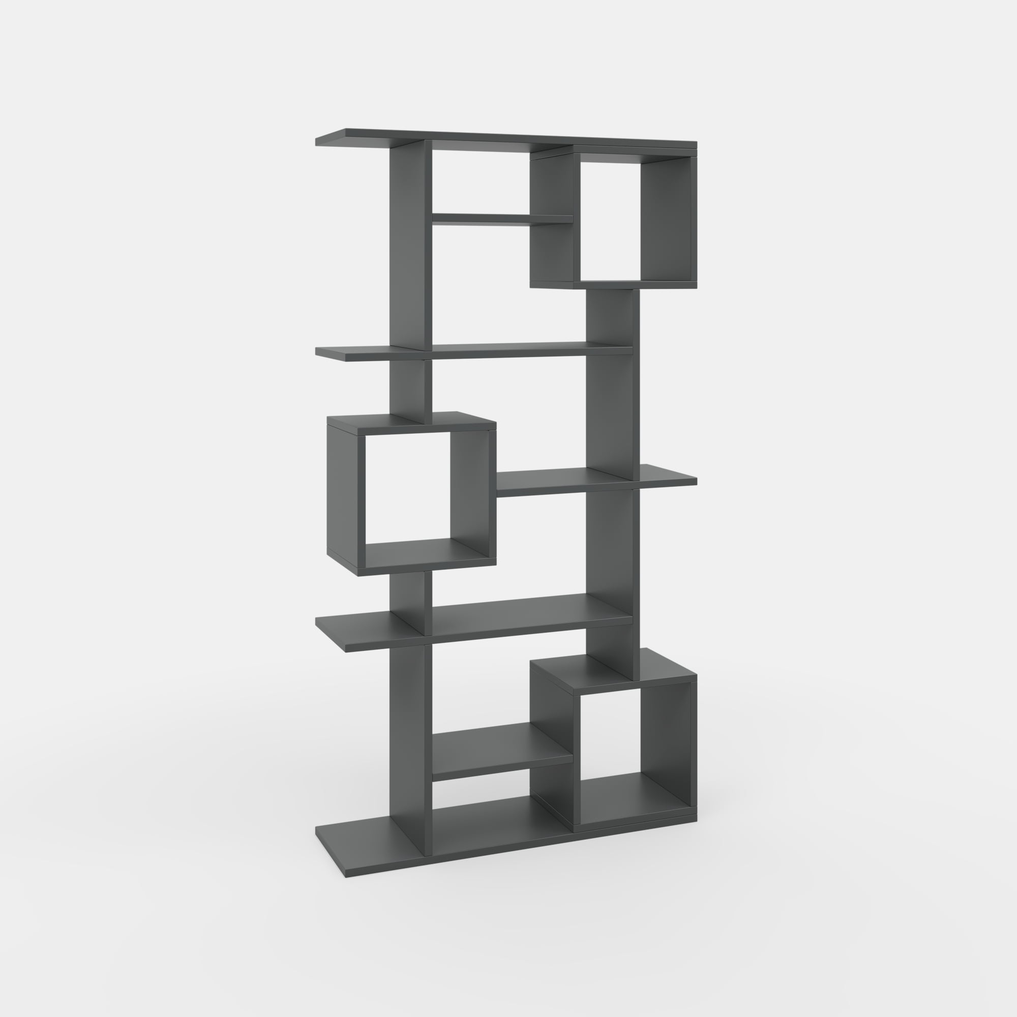 Ada Home Decor Multiple Tier Open Shelf Modern Bookcase, Anthracite