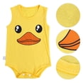 thumbnail image 4 of Body sin mangas para bebé Mono infantil Trajes de una pieza con lindo patrón de pato(66), 4 of 5