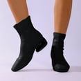 thumbnail image 2 of Women's Ankle Boots Low Heeled Short Booties Casual Zipper Chelsea Boots Fashion Soft Leather Booties, 2 of 8
