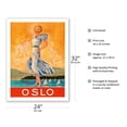 thumbnail image 2 of Oslo - The Capital of Norway - Vintage Travel Poster by Rohder c.1930s - Fine Art Matte Paper Print (Unframed) 24x32in, 2 of 4