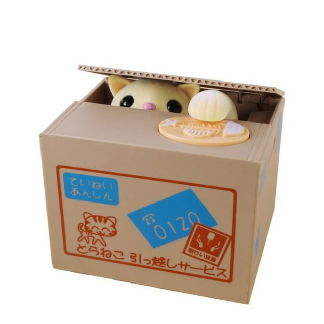 Monedero Piggy Bank Steal Money Cat para niños