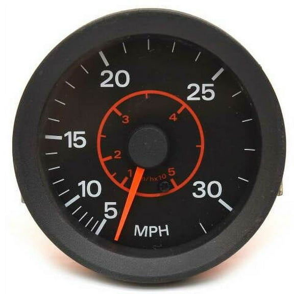 OMC Marine Boat Speedometer Gauge 175310 | Tech 5 - 30 MPH 3 1/4 Inch Black Red