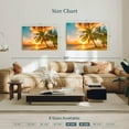 thumbnail image 4 of Elephant Stock Barbados Island Wall Art - Horizontal Canvas Wall Art - Living Room Wall Decor - Beach Canvas - Orange And Blue Decor - 39" x 26", 4 of 8