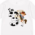 thumbnail image 4 of Inktastic I'm Three-cowboy Riding Horse Birthday Boys Long Sleeve Toddler T-Shirt, 4 of 5