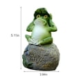 thumbnail image 3 of Gkeoshab Desktop Ornament Desktop dress up Rustic Charm Frog Ornament On Stone With Random Styles Adding Natural And Beauty To Your Home Creating A Cozy Living Atmosphere Home & Garden, 3 of 4