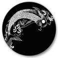 thumbnail image 2 of Designart - Chinoiserie Koi Fish I - Traditional Metal Circle Wall Art, 2 of 5