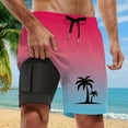 thumbnail image 2 of Kcolen Swim Trunks Men 5 Inch Compression High Elastic Waist Mens Bathing Suits Loose Mens Swimwear with Compression Liner Beach Summer Swimwear, 2 of 4