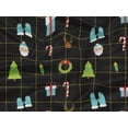 thumbnail image 5 of oneOone Rayon Black Fabric Merry Christmas Craft Projects Decor Fabric Printed By The Yard 56 Inch Wide-HKM, 5 of 6