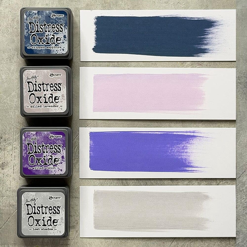 Mini Distress Oxide Pad Bundle - Ranger Tim Holtz Mini Distress Oxide Pad Sets #13, #14, #15, #16, #17, #18 with Trebbies Detail Stick