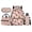 Cherry Capybara, variant on Night Sky Purple Star & Pink Butterfly Backpack Bundle, 17 Inch Galaxy Fairy Casual Girls School Bookbag Including Lunch Bag, Stationery Pouch and Water Bottle Carrier