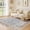 Brown/Blue, variant on Uermei 5'x7' Washable Vintage Area Rug: Non-Slip Soft Floor Rug for Living Room Bedroom Dining Room Office Decor with Kid & Pet Friendly - Beige Blue