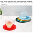 thumbnail image 5 of Unique Bargains Silicone Trivet Mats 2pcs, Round Hot Pan Pads Honeycomb Drying Mat for Kitchen Counter Table  Blue, 5 of 5