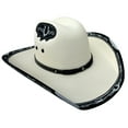 thumbnail image 5 of Authentic Mexican Vaquero Cowboy Hat Cream Color with Black Inlay (US, Alpha, Medium), 5 of 5