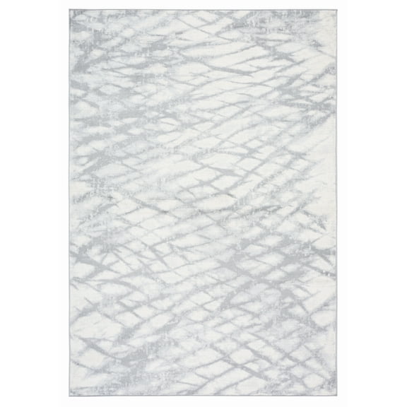 SAFAVIEH Jasper Ida Abstract Overdyed Area Rug, Grey/Ivory, 5'3" x 7'6"