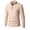 Apricot, variant on Men's Long-sleeved Half-turtleneck Zip-up Sweater