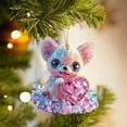 thumbnail image 6 of Christmas Animal Decoration, 2D Acrylic Little Forest Animals Hanging Ornament for Xmas Trees, Geode Animals Xmas Ornaments, Forest Crystal Cave Little Animals Christmas Tree Decor, 6 of 6