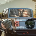 thumbnail image 2 of SEANATIVE Truck Back Window Graphic Decal Patriotic Decoration Vehicle Decals for Rear Window Universal Fit Pickup Car Accessories Suitable for Most Pickup Trucks, Deer American Flag, 2 of 7