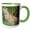 Green/White, variant on 3drose, Bobcat Wildlife - Na02 Aje0287 - Adam Jones, 15oz Two-tone Blue Mug