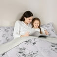 thumbnail image 5 of jejeloiu Country Flowers Full Size Comforter Sets,Botanical Plants Theme Bedding Comforter Set,Modern Minimalist Aesthetic Bedding Sets For Girls,Ultra Soft Home Decor Reversible,3pcs, 5 of 8