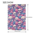 thumbnail image 3 of Rateoe white Skull blue flower Pattern Passport Holder Wallet Leather Mulit-purpose Travel Wallet Credit Cards Case ,Passport Cover for Women Men-6.5 in, 3 of 5