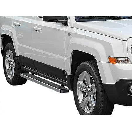 APS Running Boards 5 inches Compatible with Jeep Patriot 2007-2017 (Side Steps Side Bars)