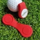 thumbnail image 1 of Marcador magnético de pelota de golf con clip para sombrero de golf para calibración de posición (rojo), 1 of 6