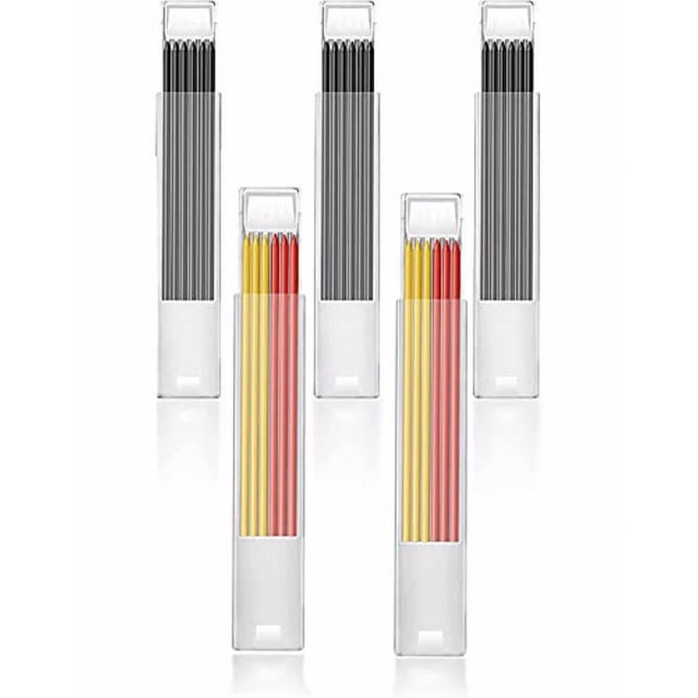 fastboy 5Pcs Dark Hole Solid Carpenter Pencil Multi-function Adjustable Set Gauge Marking Tool Kit Scriber Beginner Woodworking