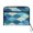Blue Fan-shaped Shapes, variant on Accordion File Organizer with Zip Closure 13 Pockets Expanding File Folder Letter A4 Paper Document Organizer for Home Office Mysterious Celestial Pattern