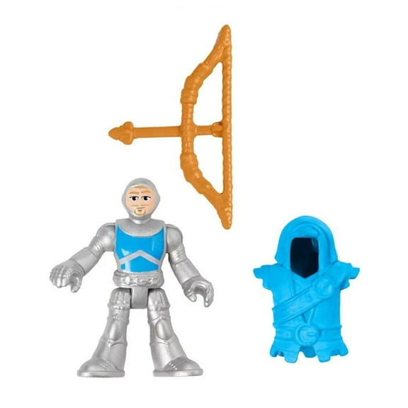 Replacement Parts for Fisher-Price Imaginext Honorable Archer and Steed Playset - HCG68 ~ Figure in Silver and Blue, Helmet and Crossbow