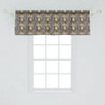 thumbnail image 2 of Ambesonne Dog Lover Window Valance, Puppy with Bone Hearts, 54" X 18", Taupe Multicolor, 2 of 3