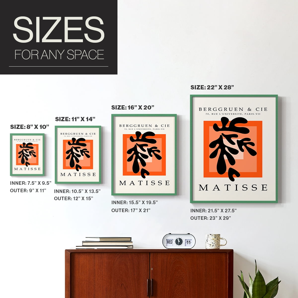 Matisse CII Framed Print - Solid Wood