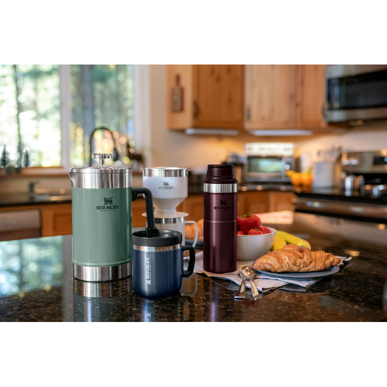  Stanley French Press 48oz with Double Vacuum Insulation,  Stainless Steel Wide Mouth Coffee Press, Large Capacity, Ergonomic Handle,  Dishwasher Safe : Home & Kitchen