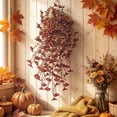 thumbnail image 4 of MMJ 4 Pack Artificial Morning Glory Hanging Vine Wall Decor Faux Flower Garland Fall Home Outdoor 29.92in, 4 of 6
