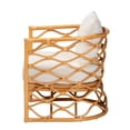 thumbnail image 4 of bali & pari Acelynn Boho Arm Chair with Natural Rattan Frame and Fabric Cushions - Light Honey, 4 of 10