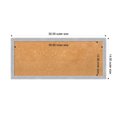 thumbnail image 5 of Amanti Art Natural Cork Board Framed Grace Brushed Nickel Narrow Bulletin Board 32 in. x 14 in., 5 of 7