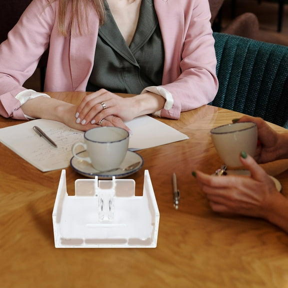 HOOWIFFY Acrylic Table Napkin Holder Stand for Kitchen and Home Use, Durable Napkin Storage Organizer, 1 Piece