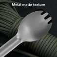 thumbnail image 4 of W-122 Outdoor Camping Titanium Alloy Cutlery Set Portable Spoon Fork Convenient Carry Store Lightweight Durable Utensils Travel, 4 of 6