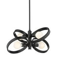 thumbnail image 4 of Golden Lighting Sloane - Four Light Semi-Flush Mount, Black Finish, 4 of 5