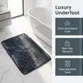 thumbnail image 4 of REGALWOVEN Shaggy Bathroom Rugs, Non-Slip Absorbent Bath Mat, Ultra Soft Microfiber Plush Shower Carpet for Machine Washable Dark Grey 24" x 16", 4 of 5