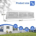 thumbnail image 6 of HiiKaa  10x30ft Party Tent Outdoor Canopy Tents for Parties with 8 Removable Sidewalls,Heavy Duty Waterproof Gazebo Shelter for BBQ,Wedding,Events,Camping,Birthday Party,Backyard and Patio, 6 of 6